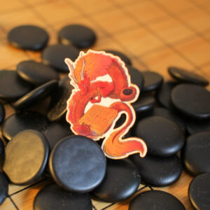 Wooden Pin - Red Dragon